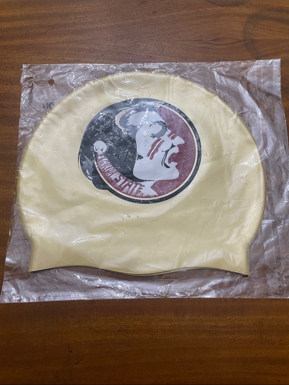 Florida State Gold Silicone Team Swim Cap Nike Go Seminoles
